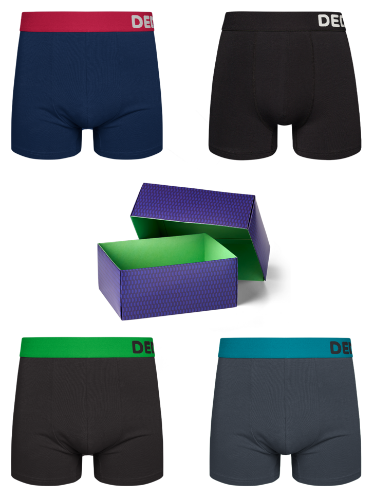 ОТСТЪПКА Подаръчен комплект – Класически мъжки боксерки 